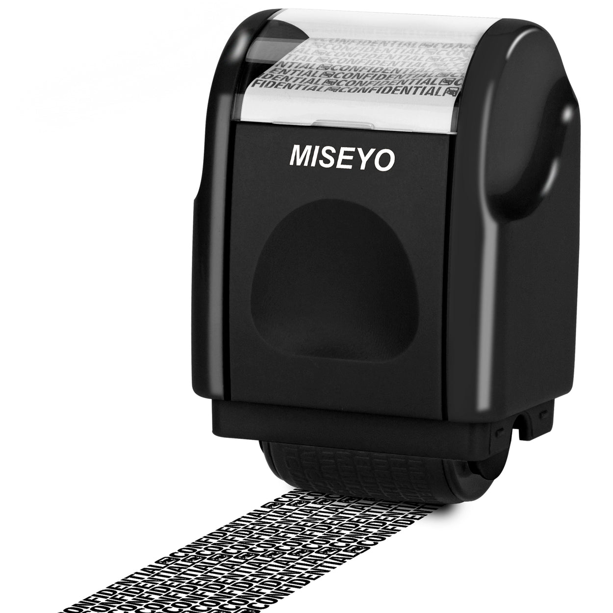 Miseyo Mini Identity Theft Protection Roller Stamp - Black