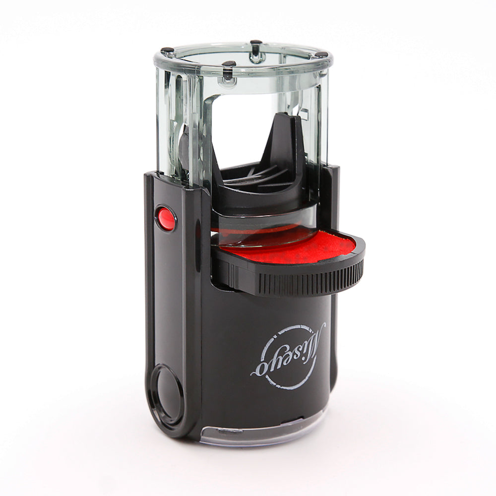 Late! - Miseyo Self-Inking Round Teacher Stamp - Red Ink