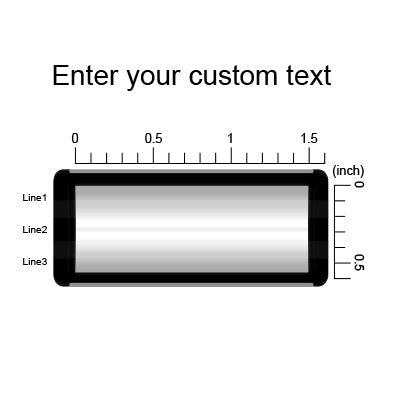 Miseyo Custom Clothing Name Stamp Personalized up to 3 Lines - 2 Ink Pad Included
